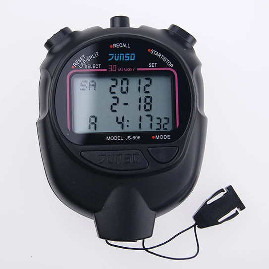 
JUNSD Профессиональный цифровой таймер хронограф 30 кругов секундомер 