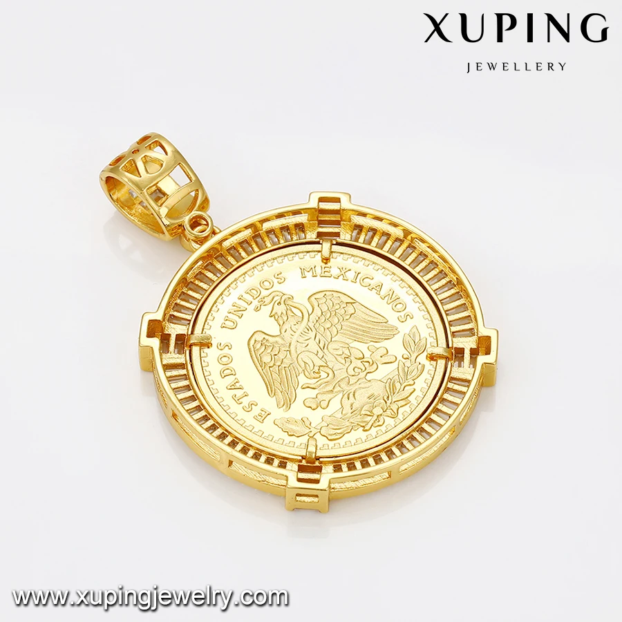 33065 xuping fashion gold pendant designs men pendant