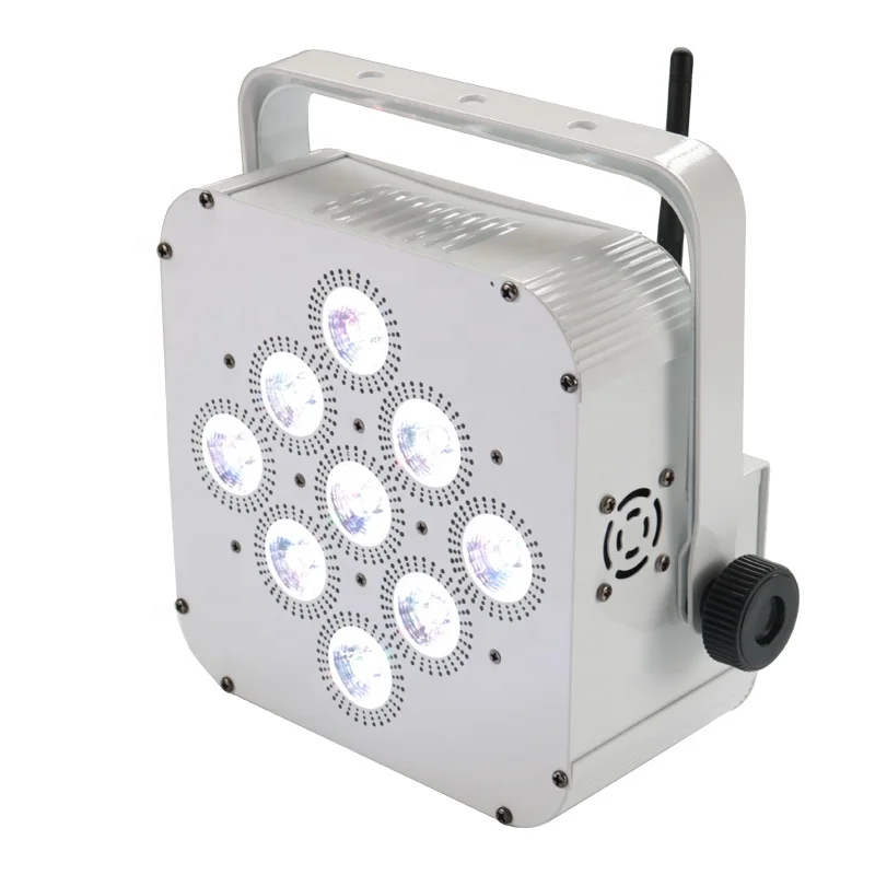 9x18W 12x15w rgbwa uv dj stage battery led par light slim par led dmx512
