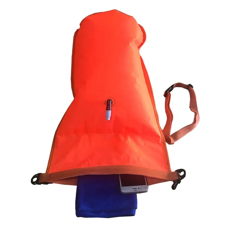 28L 36x72cm Swim Buoy for Open Water Swimmers and Triathletes - Safety Swimming buoy with dry bag compartment
