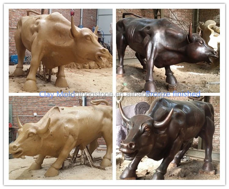 Уличная декоративная большая Литая Бронзовая настенная уличная зарядная Скульптура Быка