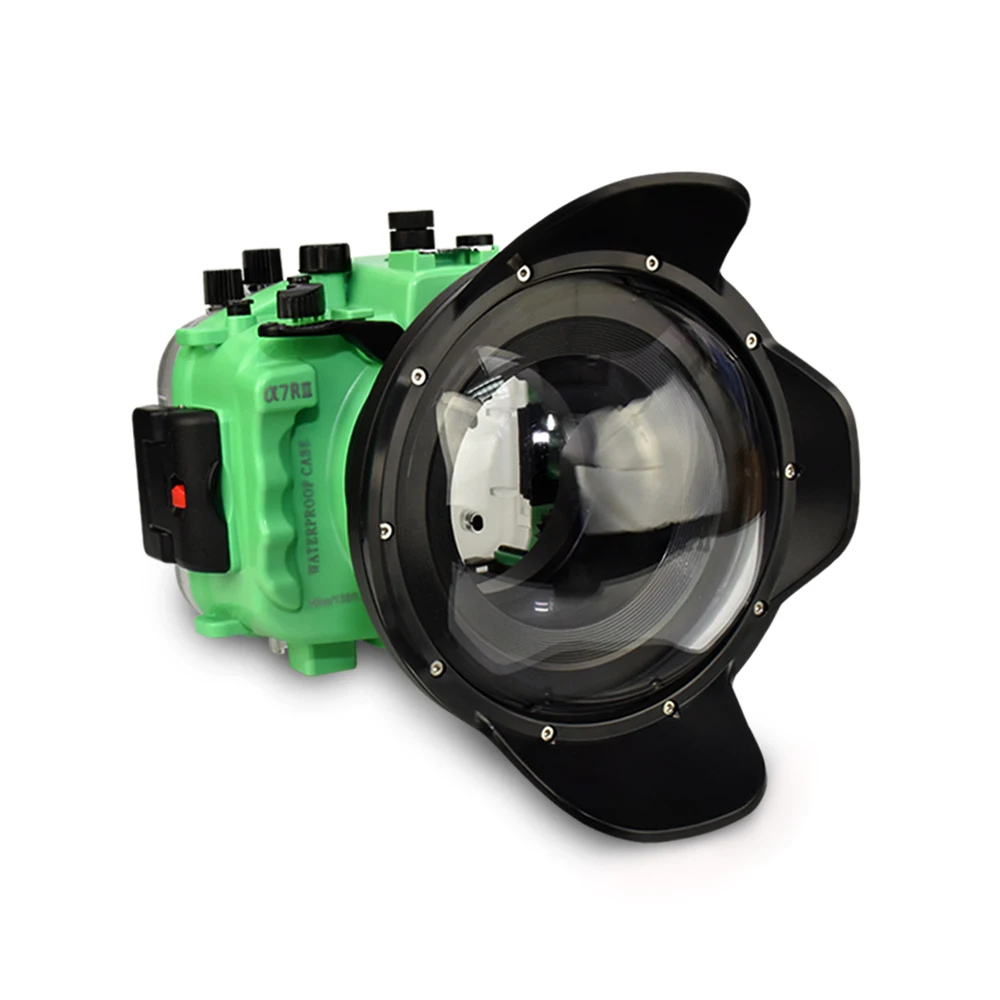 Seafrogs A7RIII(16-35MM) Waterproof Diving Housing Cover 40m Underwater Diving Camera Case with dome port for Sony A7R III