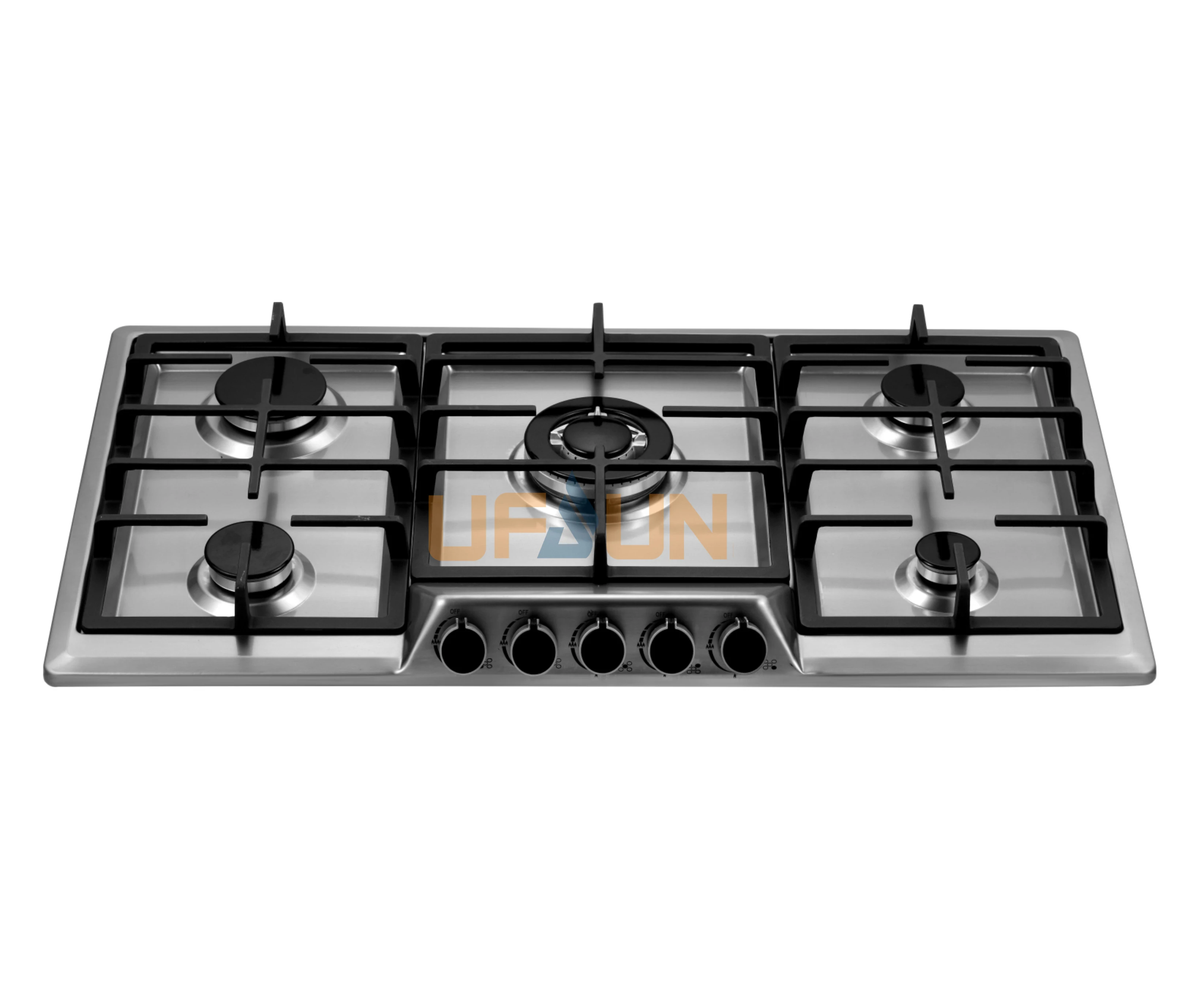 New style 90cm cookertop 4 burners gas stove part recessed black tempered glass gas stove/ cooker hob