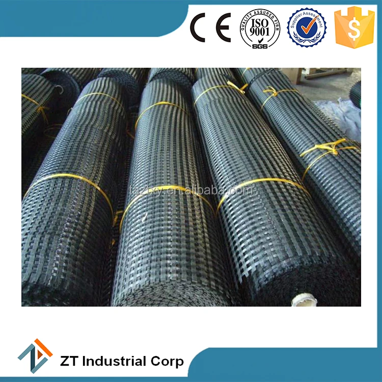 100 kn/m warp knitted polyester geogrid