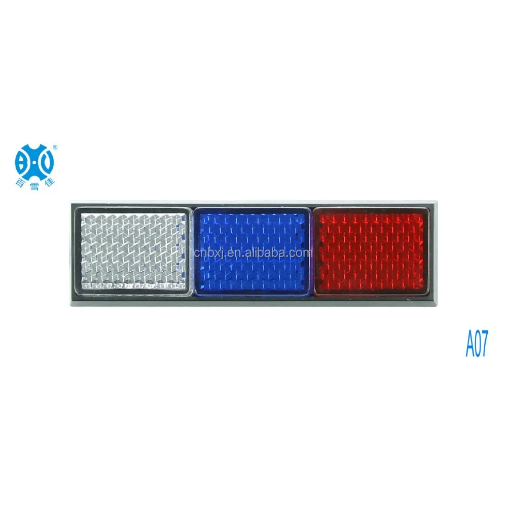 Italian flag reflector, reflex reflectors sticker with self-adhesive