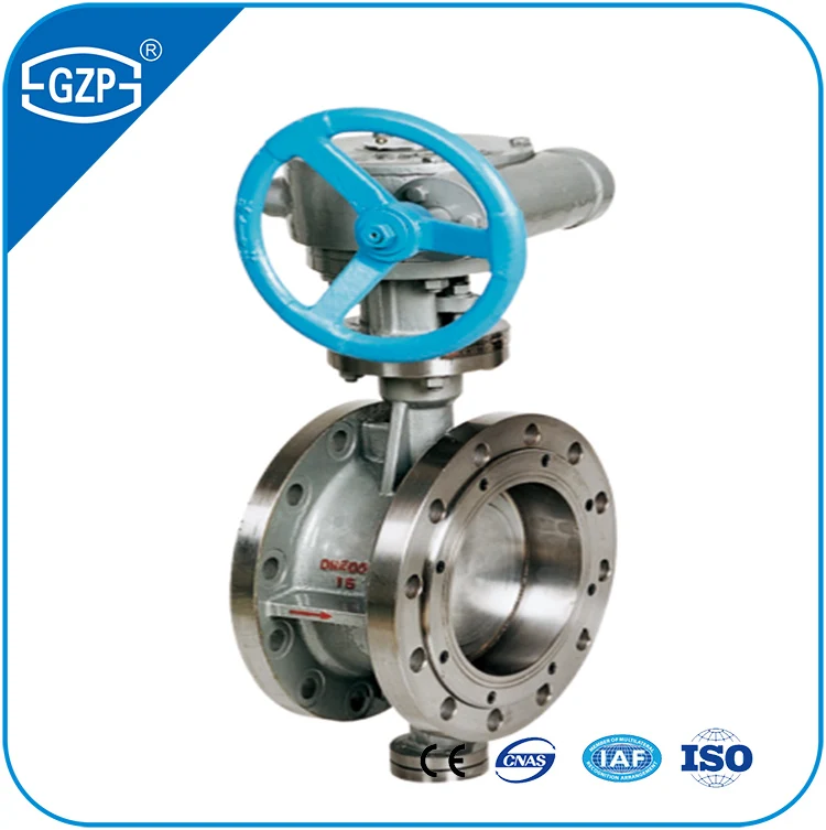Stainless Steel CF8 CF3 CF3M CF8M 150LB 300LB Metal Seat Sealing Worm Gear Operated Drive Handwheel Butterfly Valve