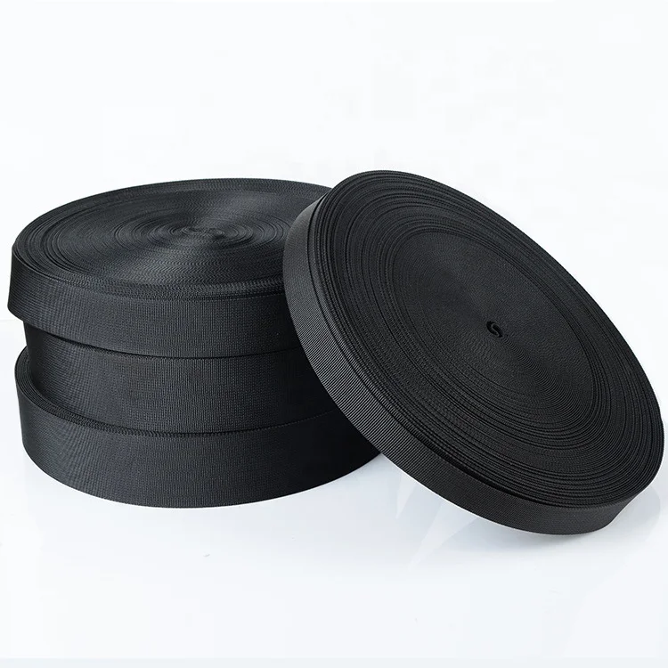 10-50mm Strap Nylon PP Polypropylene Webbing Black PP  Webbing Black