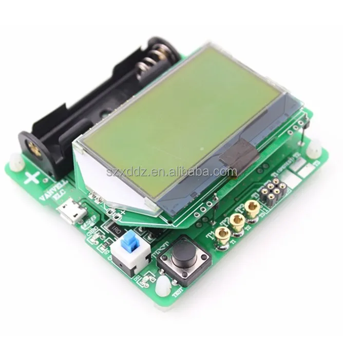 Цифровой комбинированный тестер транзисторов LCR ESR Meter Mega328 диодный триодный индуктор емкость резистора MOS/PNP/NPN + испытательный зажим