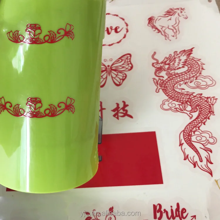 Durable Water-Slide Decal paper label for glass bottle sticker thermal label sticker roll Spray bottle body advertising sticker