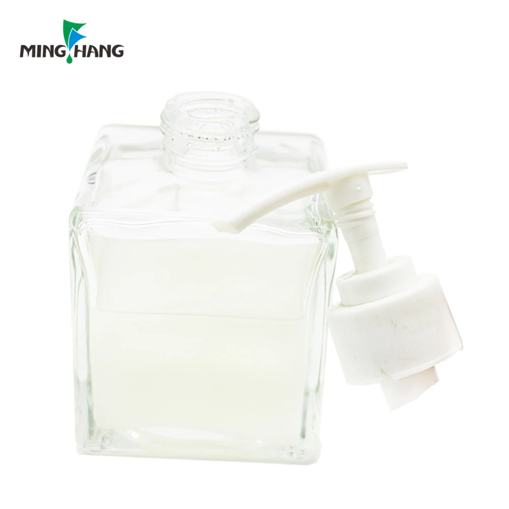 200 мл квадратная стеклянная бутылка для шампуня стеклянный лосьон для тела 250 мл пена 300 мл 400 мл бутылка для насоса оптовая продажа