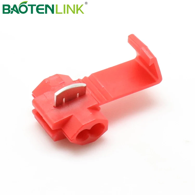 Нейлоновый t-образный кран BAOTENG, разъем красного цвета 878100, Шотландский замок быстрого сращивания