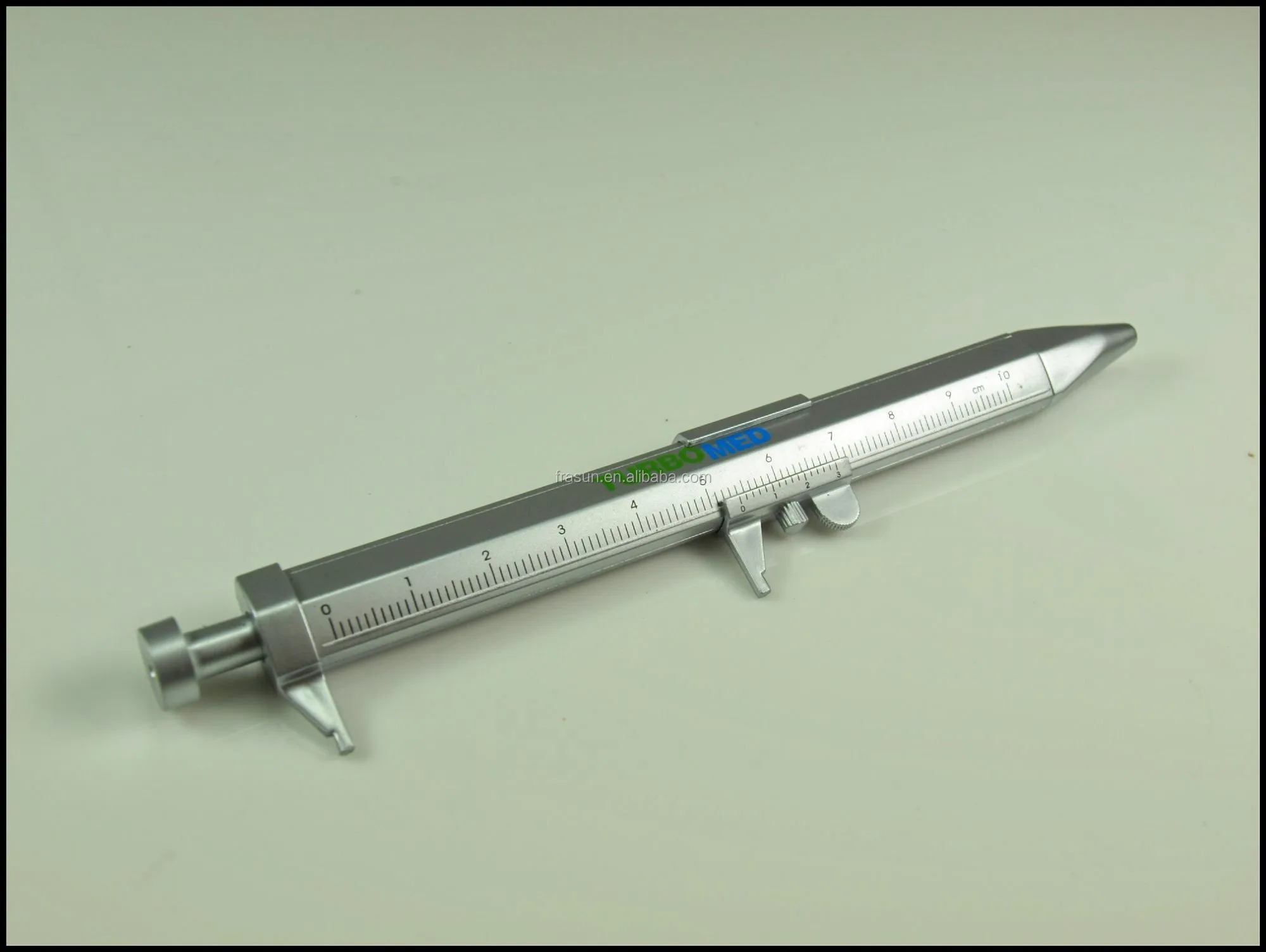 Silver color ballpoint pen, multi function tool pen vernier caliper pen