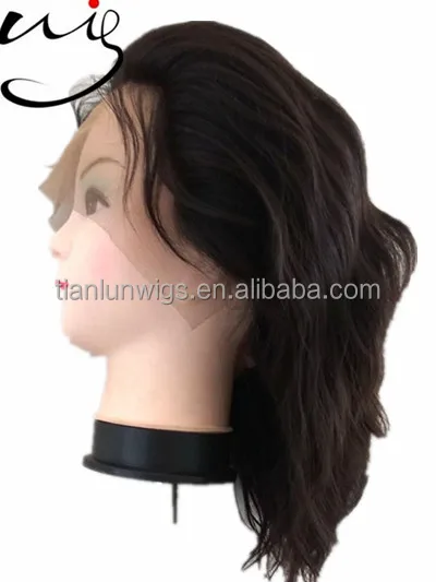 wholesale high quality Indian remy virgin Human Hair wigs natural straight wave short full lace wigs for black women