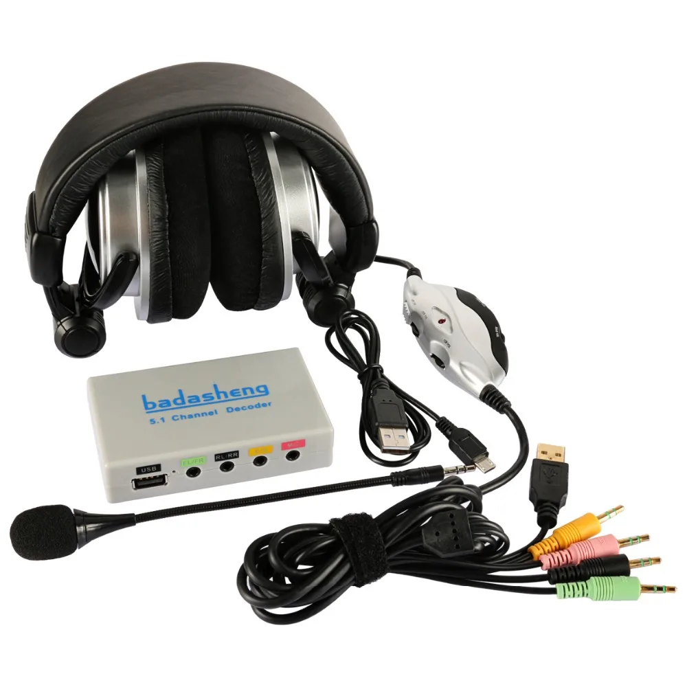 True 5.1 Channel Surround Sound Gaming headphones foldable Headsets 8-drivers built-in vibration