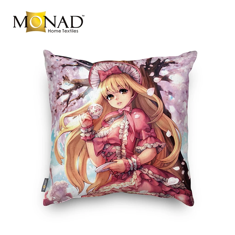 Monad custom 3D japanese anime photo cartoon throw pillow case for teenager