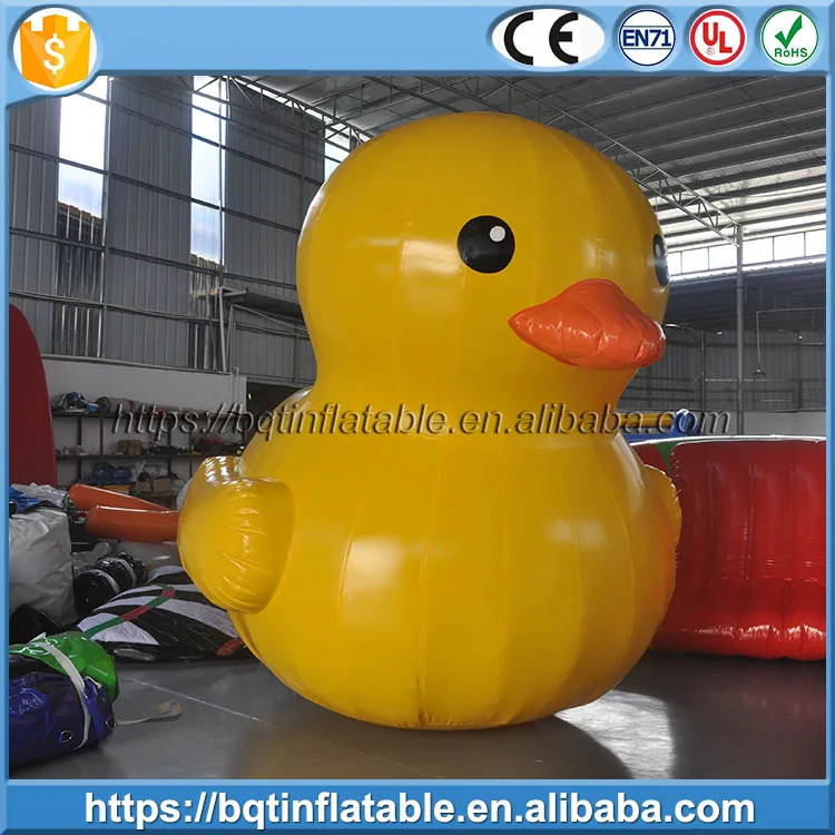 2017 inflatable yellow duck for advertising, giant inflatable duck floating in the water