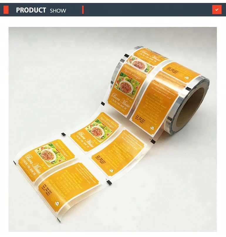 Food packaging plastic roll film for spirit vinegar