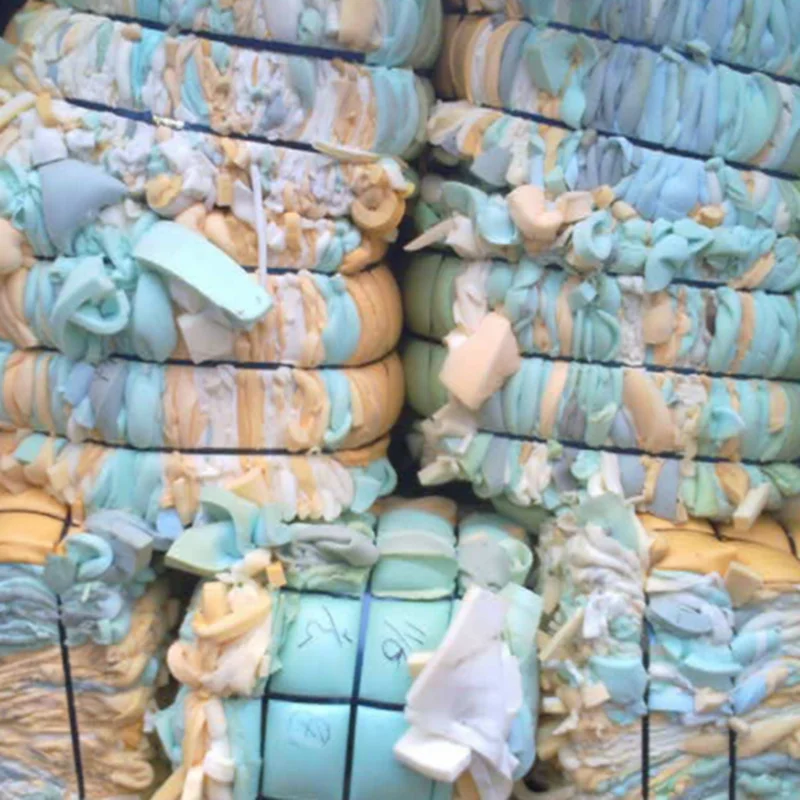 Factory sale pu foam scrap Thailand trim foam in bale