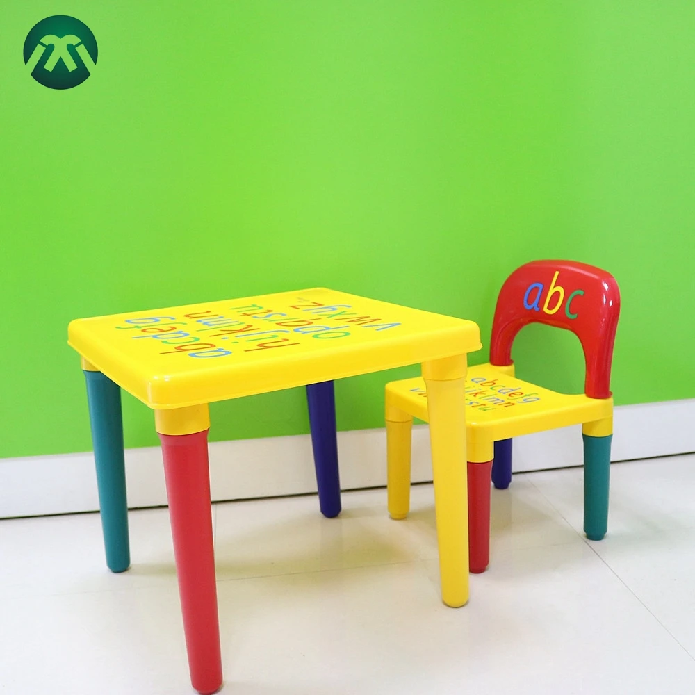 
Amazon Hot sale Children kids Folding Table Chair preschool chair Children kids Plastic Table And Chair Set 