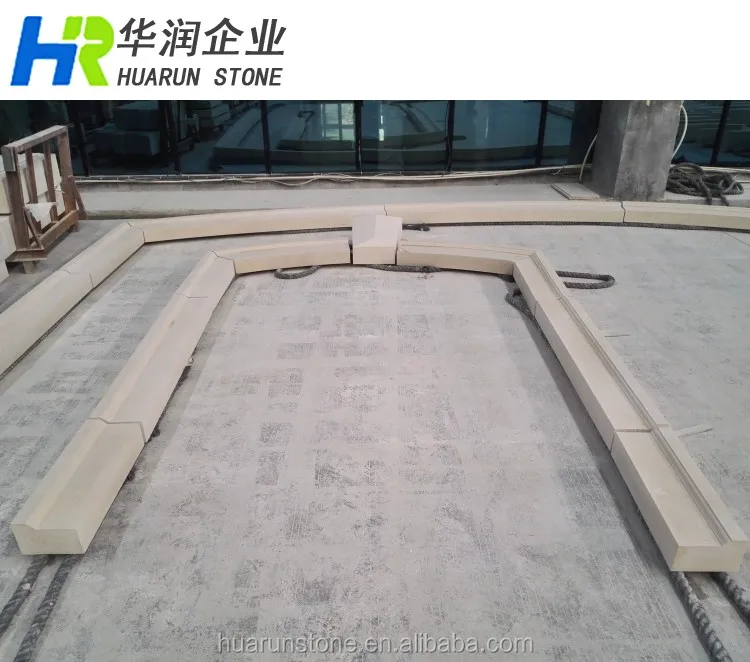 Portuguese Gascogne Beige Limestone Window Surround, Window Casing, Limestone Border