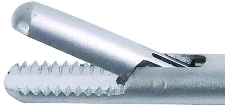 
reusable laparoscopic surgical instrument self-righting needle holders, pistol type needle holder forceps 