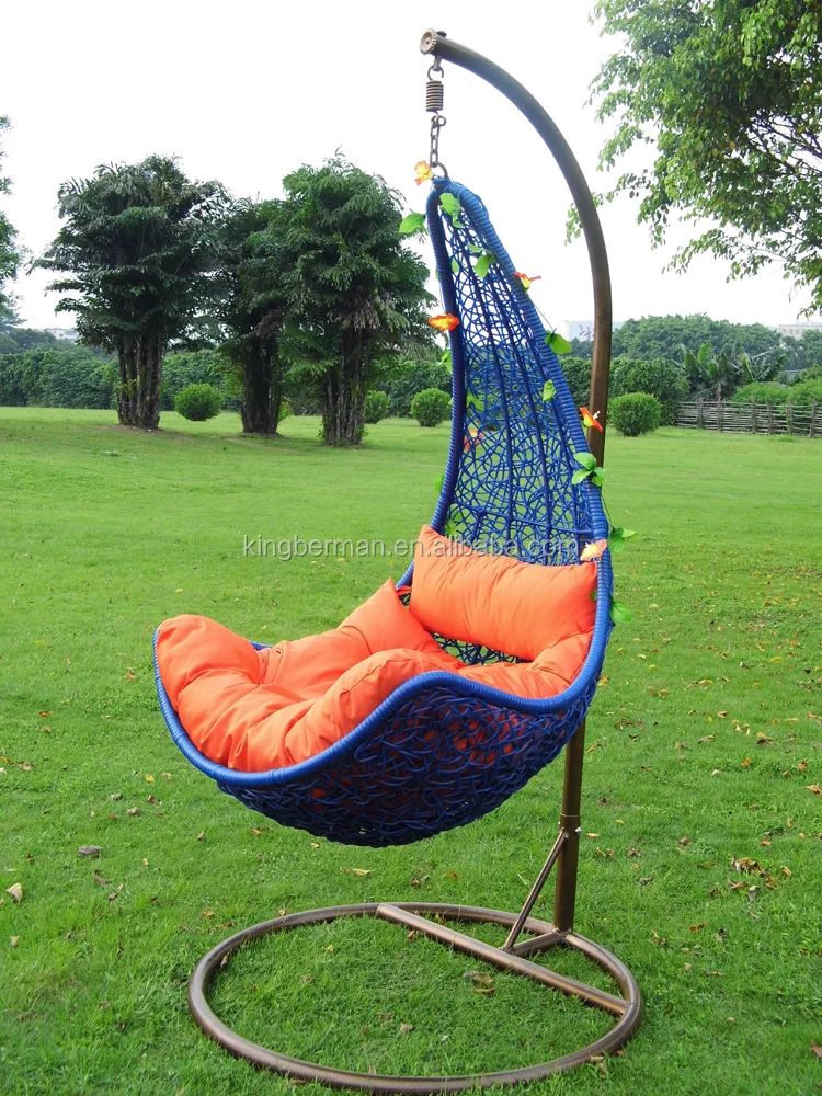 Hot sale Pation Rattan Hanging Chairs Leisure Swing Chairs Garden Swing Chair