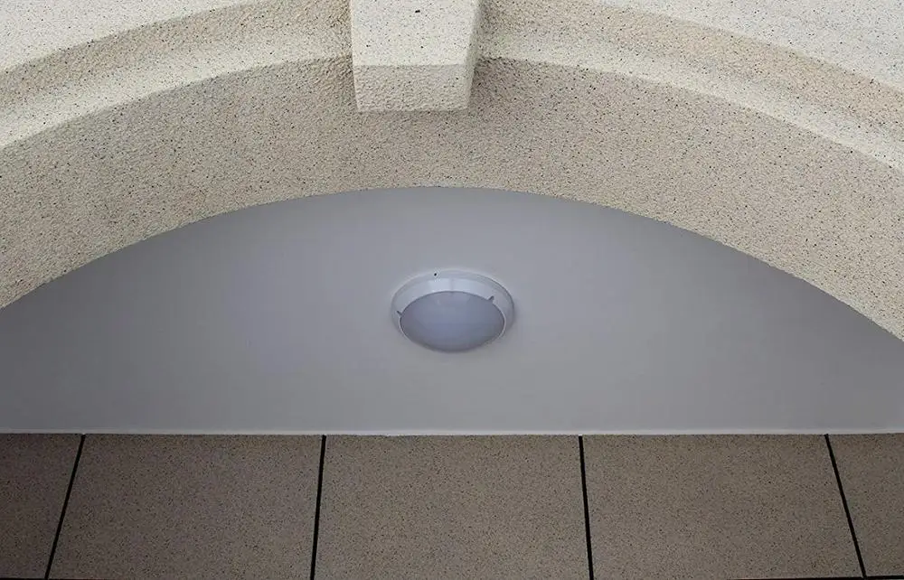 IK10 IP65 PC Antiflaming Surface Mounted LED Oyster Ceiling Light with Dimmable Microwave Sensor
