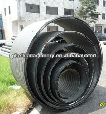 200-3000 hdpe стали усиленный двойной равнине стены обмотки линии производства труб