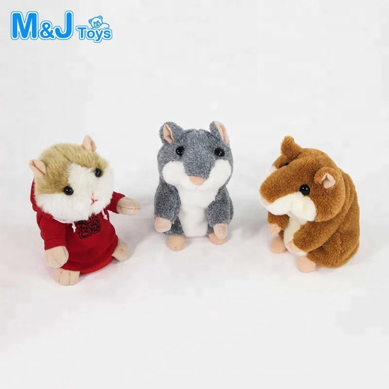 Plush Hamster Toy Stuffed Funny Talking Repeating Walking Hamsters Toys