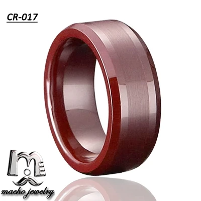 Свободный крой ножа ювелирные изделия пустое кольцо коричневый керамические кольца для мужчин