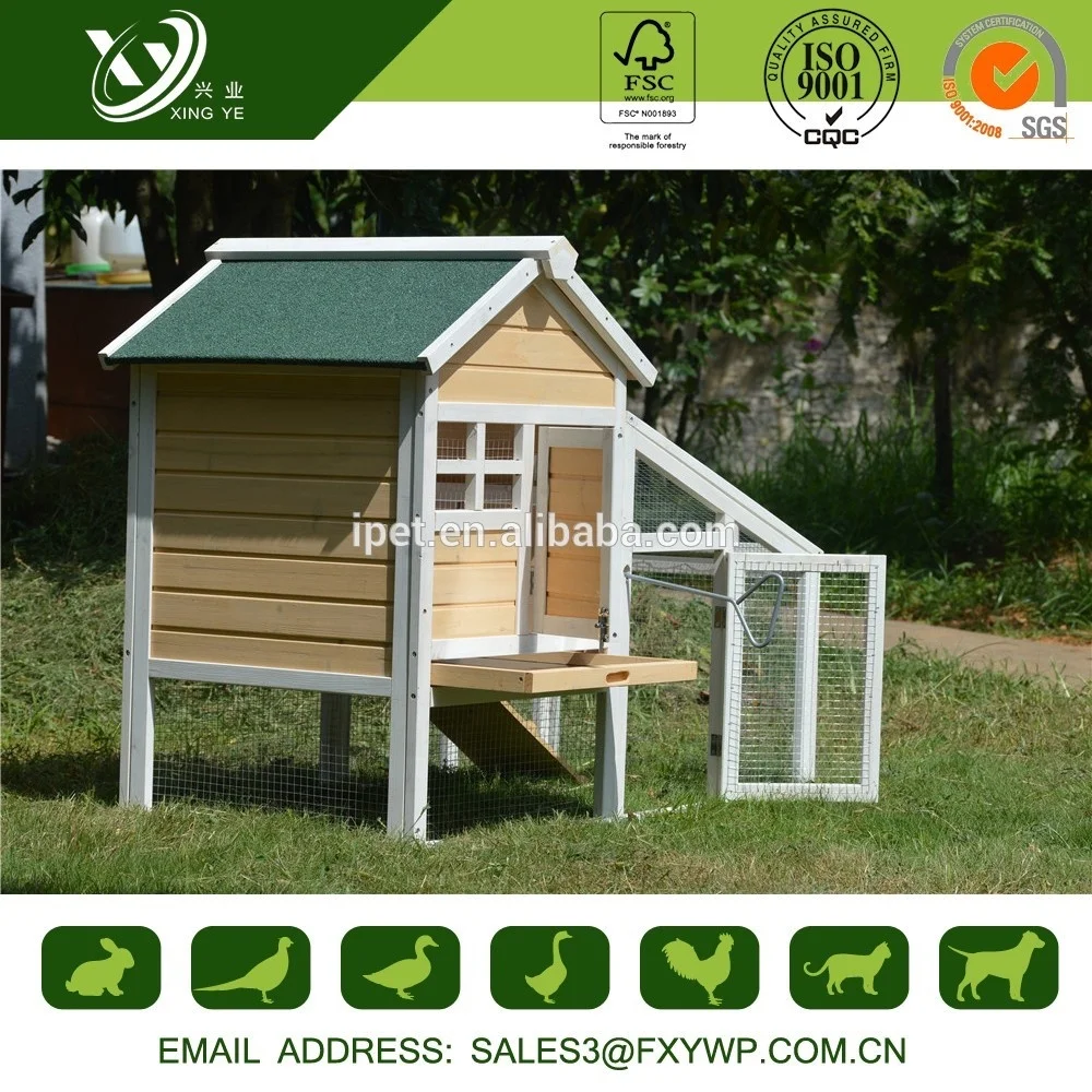 Hot sale manufacture eco-friendly solid wood double rabbit cage