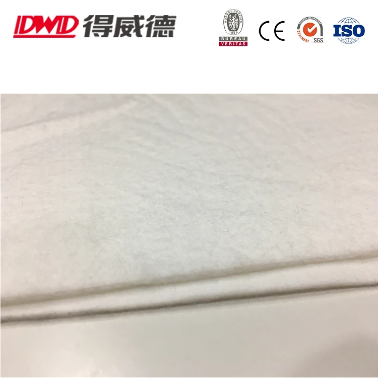 
100% PTFE needle felt with PTFE scrim for fly ash from coal and hog fueled boilers titanium dioxide carbon black miscell 