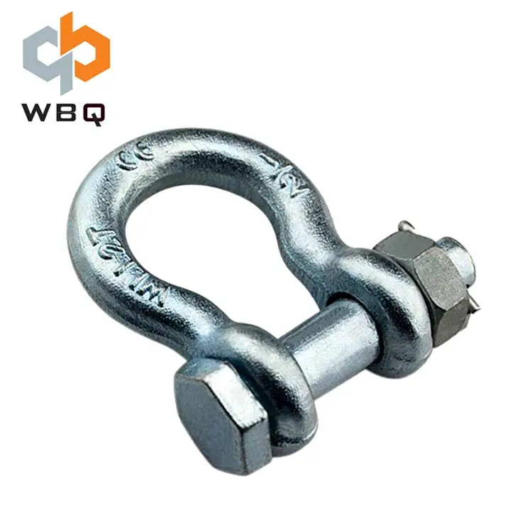 Us Standard Bow Anchor Shackle Bolt Type With Safety Pin & Nut From Qingdao