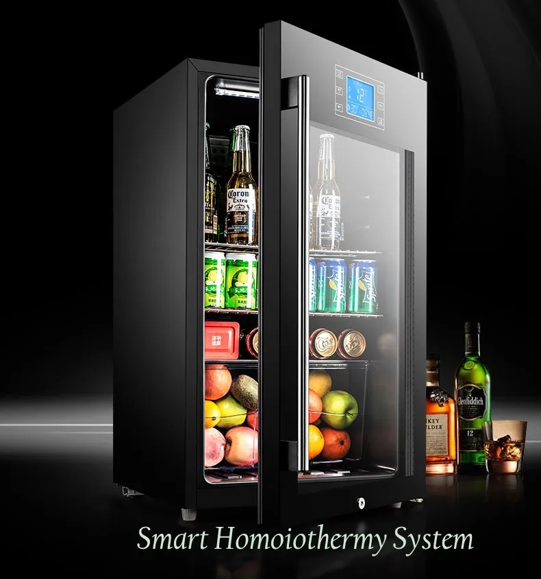 2018 красивый дизайн черный смарт-автономная 12 напитков охладитель для пива вина с ЖК-дисплеем