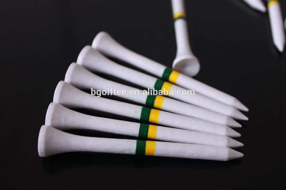 Special striped bamboo golf tee in various color different size