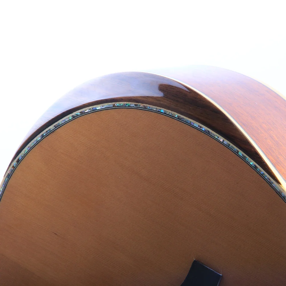LX-N70SS  Chihiro Full Size Whole Solid Wood High-end Abalone Shell Binding Ultra-glossy Player Acoustic Guitar Wholesale China