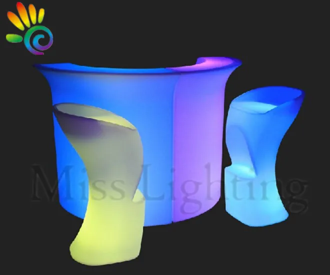 full Color Changing cool party decorations Pub illuminated led bar counter outdoor nightclub