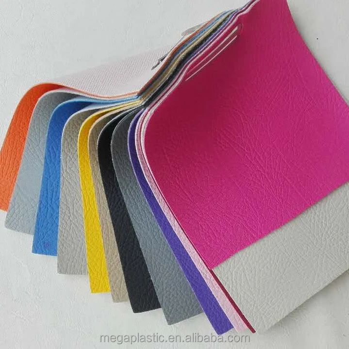 Embossed PVC artificial leather use for car seat leather, sofa leather usage