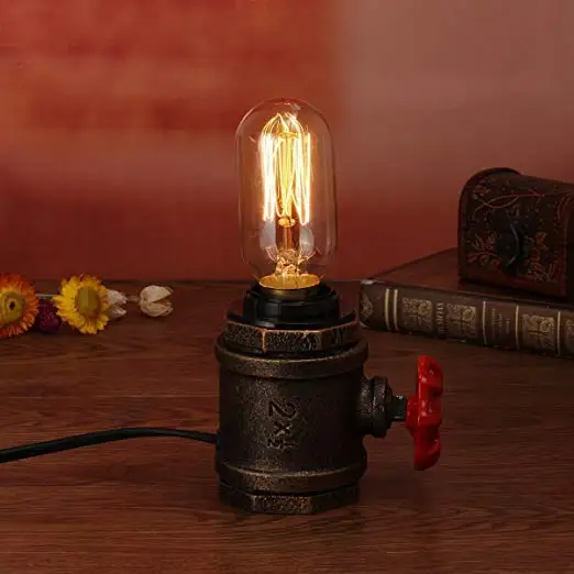 Edison vintage Style Light Bulbs T45 tube shape filament 40w amber glass edison bulb