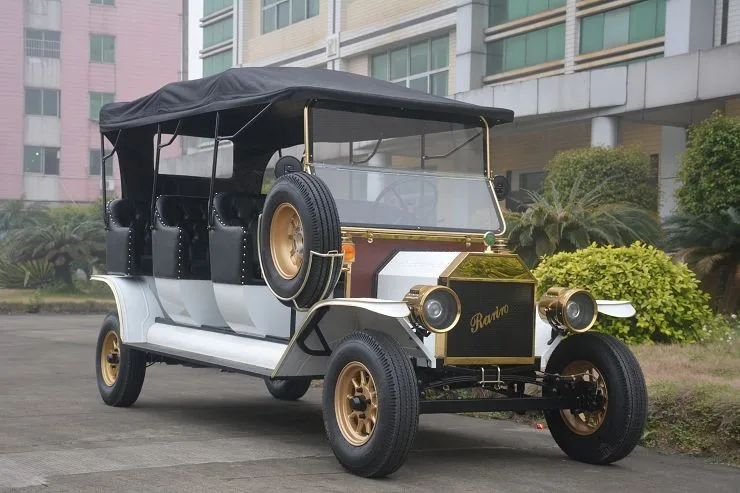 Resort 8 Person Classic Golf Car Sightseeing Electric Shuttle Bus