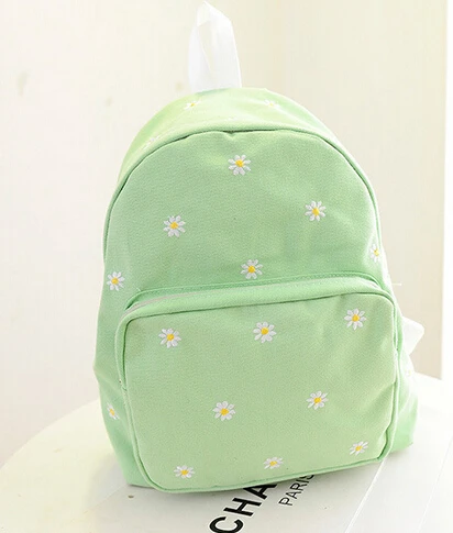 Wholesale Embroidered Canvas Bag Backpack College Students Shoulder High Durable School Bag for College Student Backpack