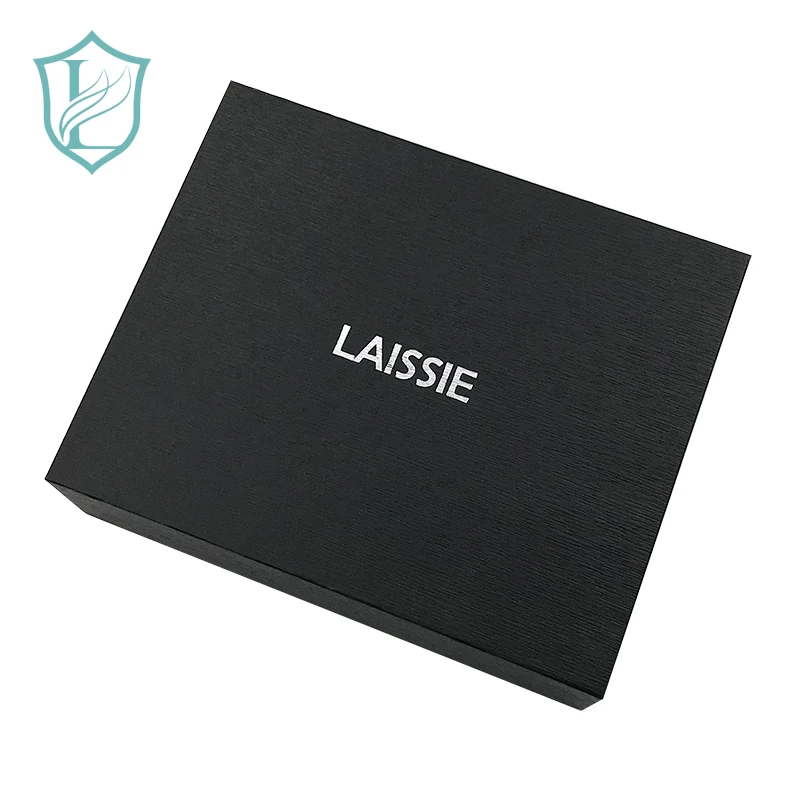 High quality Black Cardboard Paper Flower Lid and Base Box for Gift