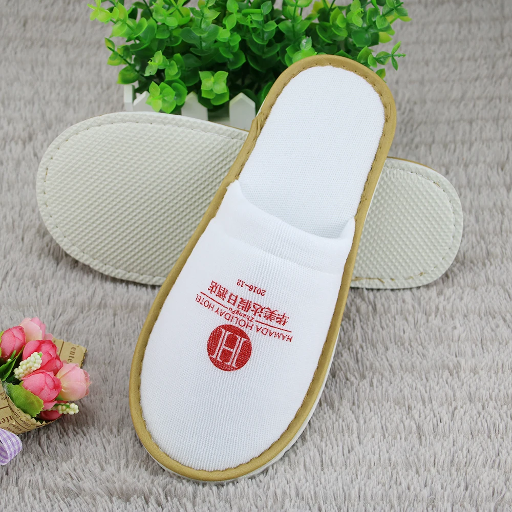 
cheap white disposable hotel supplies slippers for bathroom 