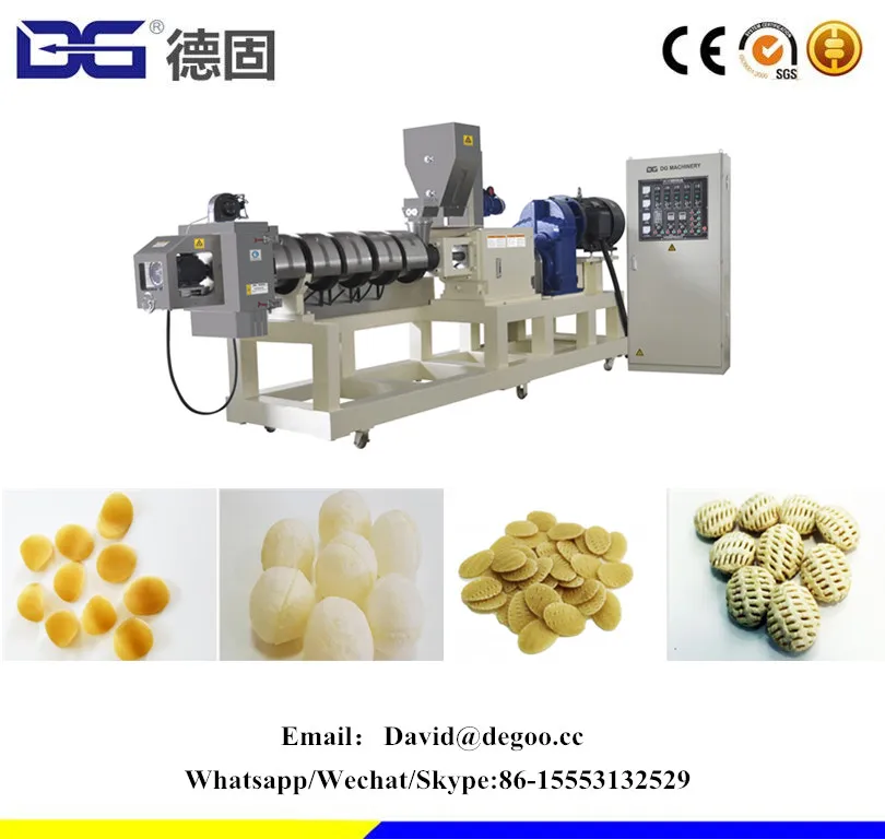 
Extruded Potato Starch Snacks Making Machine/Pellet Food Extruding /Single Twin Screw Extruder Pellet Puffed Snacks 