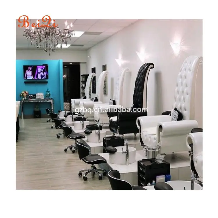 King and queen elegant foot spa salon pink hello kitty manicure pedicure chair for sale