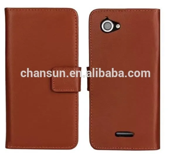 For Sony Xperia L leather flip case