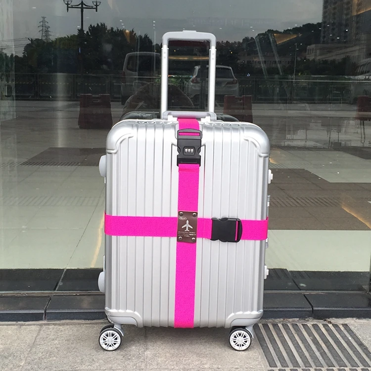 Custom Personalized Scale Lock Adjustable Cross Luggage Strap