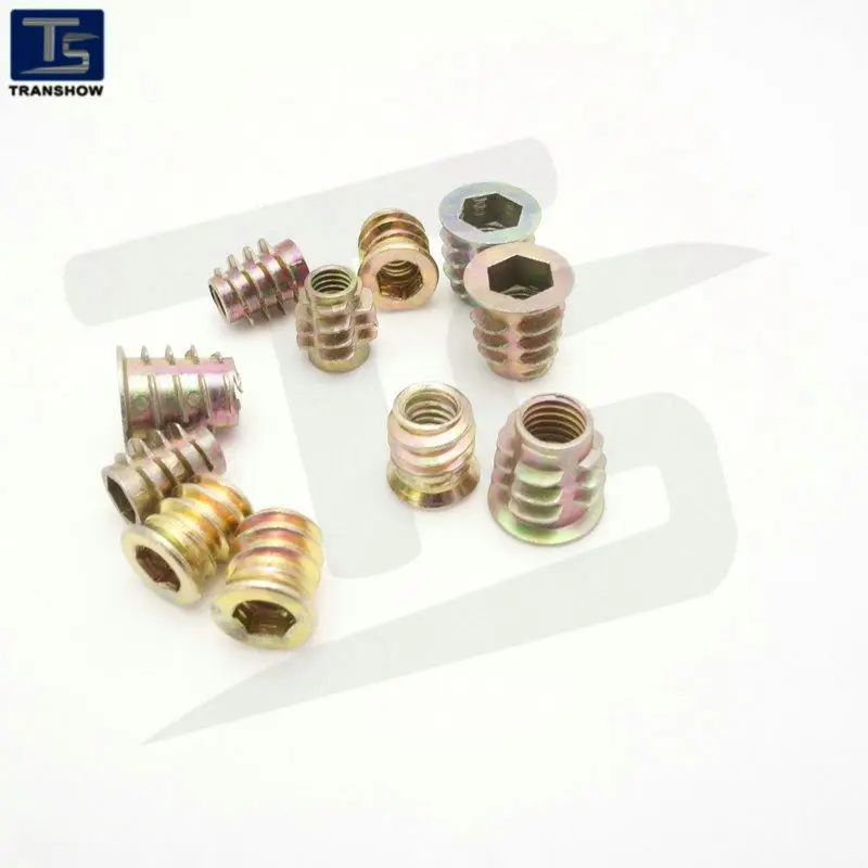 Wooden Furniture Galvanized steel Thread Insert Nuts