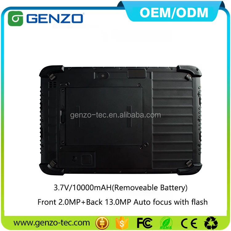 8/10 inch rugged tablet android industrial Android8.1 tablet pc with ethernet port/RS232/Fingerprint/1D/2D/13MP Camera 10000mAh