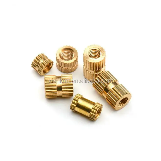 Brass Knurled Threaded Inserts Nut for Plastic